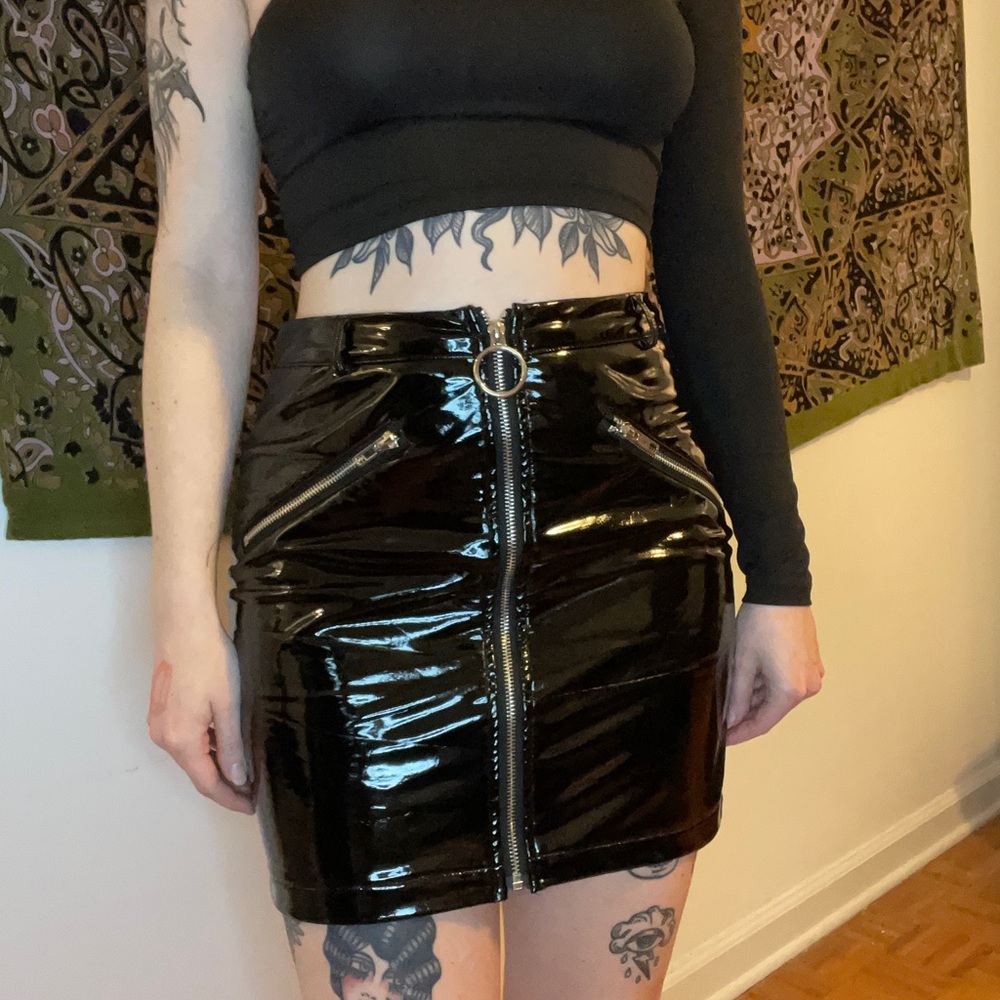 Faux leather Skirt